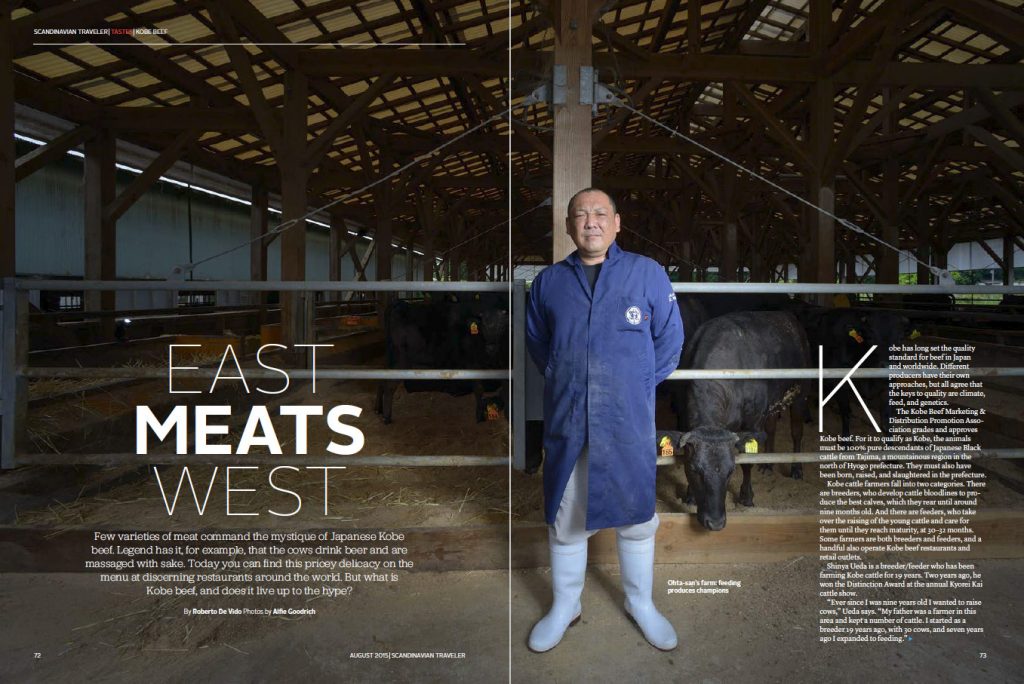 SAS Airlines story on Kobe Beef shot by Alfie Goodrich